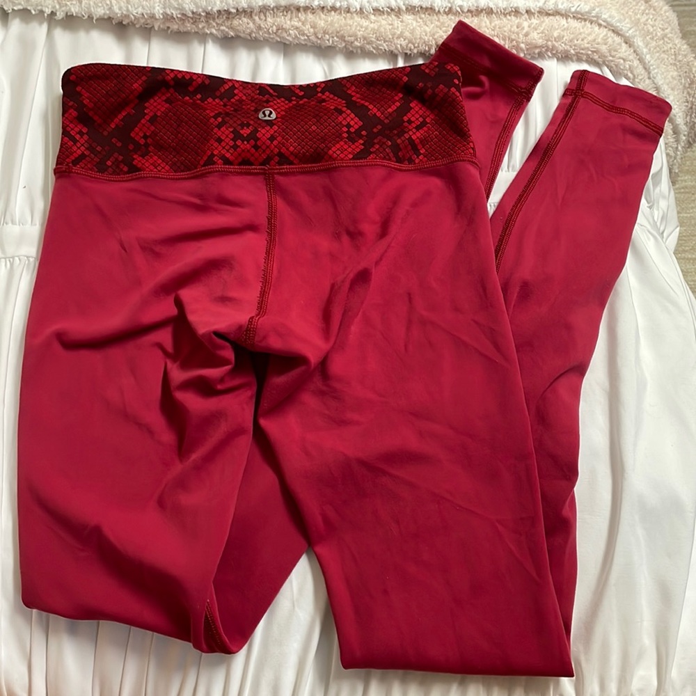 lululemon leggings reversible size 4